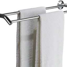 Double Bar Towel Rod |Space Saving Bathroom Towel Rack Stainless Steel Toilet Paper Holder-image-71