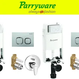 Half Frame Concealed Cistern, with divater body upper uno set of 2 pic 295 Dual Flush Tank-10