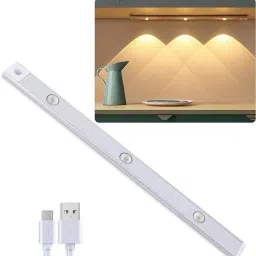 SEAHAVEN Motion Sensor Cabinet Mood Light Wireless Closet Light USB rechargeable 3 Colors Smart Sensor Light-30