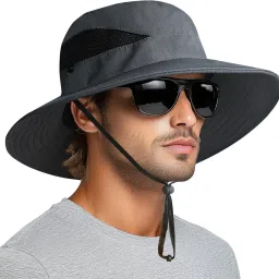 HSR Stylish Summer Hat Cap for Men Women, UV Protection, Sun Protection Round Cap-picture-11