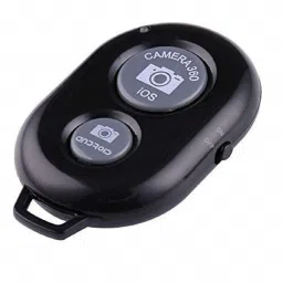 BUMTECH Wireless Bluetooth Shutter Remote Controller For Android and iOS Mobile Phones Camera Remote Control (Black) pack of -1Camera Remote Control-20