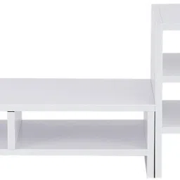 UniAart Monitor Stand Riser Computer Stand Riser with 3 Tier(White) Laptop Stand-4