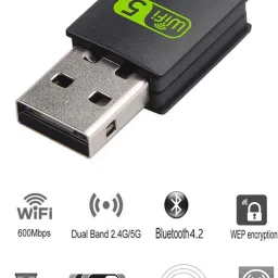 Bkc Wifi with Bluetooth 5.0 2 in 1 for Computer, Laptop, Desktop USB Adapter image 5