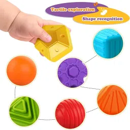 himanshu tex Shape Sorter Baby Blocks Colorful Textured Balls Sorting Games image 5