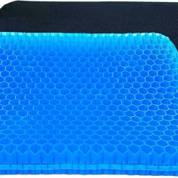 Gel Seat Cushion for Long Sitting - Non Slip Orthopedics Tailbone Pain Relief Back / Lumbar Support-25