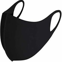 Cloth Mask Cotton Plain Face Protection Mask for Girls/Boys - Pack of 3, Black Non-Washable Cloth Mask-image-66