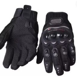 Pro biker wear Full Finger Anti-Slip Safe Bike Racing Riding Gloves (XL)(BLUE) Riding Gloves-image-80