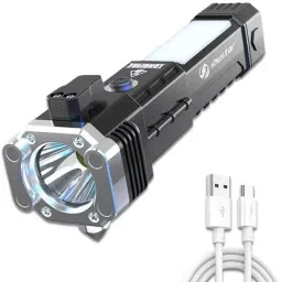 Car Safety Hammer Flashlight,Escape Tool_Power Bank 2 hrs Torch Emergency Light-28