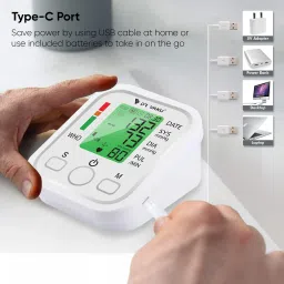 DR VAKU Digital Blood Pressure Machine Upper Arm Adjustable Cuff Kit with Talking Function Intelligence Technology Most Accurate Measurement Bp Monitor image 2