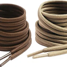 house of common shoe lace Brown coffee khaki round 120cm for boot sport hiking shoe Shoe Lace-image-47