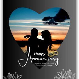 Happy Anniversary Wishes For Husband Wife Love Lover Greeting Card-image-62