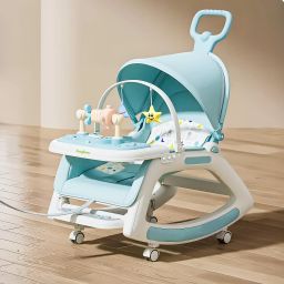 5 in 1 Baby Rocking Chair for Kids Hanging Toy Baby Dining Booster Seat for Baby-image-81