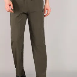 Men Solid Olive Track Pants-image-98