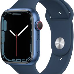Apple Watch Series7 (GPS + Cellular, 45mm)Blue Aluminium Case-Abyss Blue Sport Band-image-24