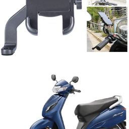 Mirror Fitting Metal Mobile Holder For HondaActiva 6G Bike Mobile Holder-image-88