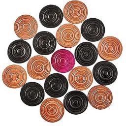 Carrom Coins 8mm thicness with Special PVC Box, 24 Coins Carrom Pawns-picture-23