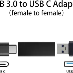 RyzCare USB C to USB 3.0 Adapter, USB to USB C Adapter, USB 3.0 Female to USB C USB Adapter image 2