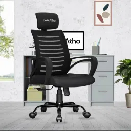 Verona High Back Ergonomic Revolving Nylon Office Arm Chair-image-79