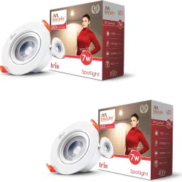 LED 7W IRIS CONCEALED BOX (Warm White, Pack of 2) Recessed Ceiling Lamp-image-91