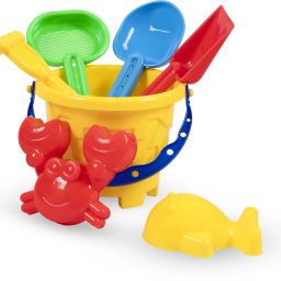 Beach / Garden Toys Set For Kids, Indian Made Y 7 Pcs Comfort Material Sandpit Bucket,Animal, Mould, Spade Etc Tool Kit, Beach Art Learning Toys, Also Use In Bath Tub Toys Outdoor Kids Pretend Play Set Sand Toys For Toddlers,Best Beach Shovel Birthday Gift , Summer Gift-image-81