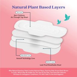 blissnatural Organic Ultra Thin XL Size For Medium Flow | Plant-Based Sanitary Pad image 4