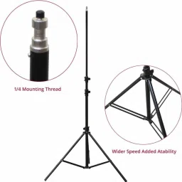 Winsumm 9feet Light Stand for Ring Light, Reflector, Flash, Diffuser, Softbox,Studio Tripod, Tripod Kit image 3