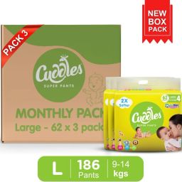 Baby Diaper - Combo Pack of 3 - L-15