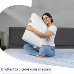 Breeze Queen Pillow with Perforated and Premium Memory Foam Solid Sleeping Pillow Pack of 1-23
