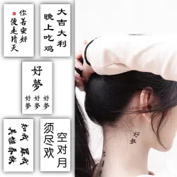 Pack of 5 Waterproof Temporary Tattoo Stickers For Men & Women-8