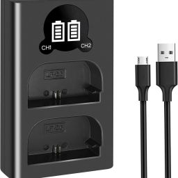 DIGICLIMBER LP-E6N LP-E6 Dual LCD USB Battery Charger Compatible with Cano-nCamera Battery Charger-picture-32