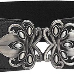 Women Party, Evening, Casual, Formal Black Artificial Leather Belt-image-131