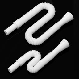 (P OF 2) PVC HOSE PIPE FOR WASH BASIN/ SINK 1.128 PVC Kitchen Pipe for Sink/ Waste/ Wash Basin Expandable & Flexible Drain Pipe Hose Pipe-image-65