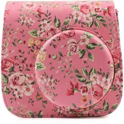 Caiul Pu Leather Mini 9, Mini 8 (Pink rose) Camera Bag-image-82