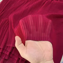 krishnam trends Unstitched Georgette Multipurpose Running Fabric Self Design image 3