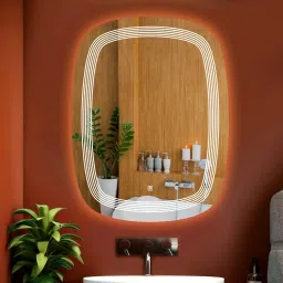 Touch-Sensor LED Wall Mirror for Bathrooms, Living Rooms, and Hallways Bathroom Mirror-97