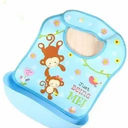 Cute Cartoon Printing Waterproof Silicone Baby Bib for Feeding & Weaning Babies-13