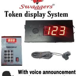 swaggers Token Display System With Next Key,Repeat Key and Voice calling Display Unit swtd52 Indoor PA System image 2