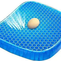 dn brothers Egg Sitter Seat Cushion Soft Gel Mat for Office Chair, Back/ Hip Support D268 Back / Lumbar Support-picture-0