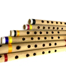 Natural SIX PCS SET G SHARP + C SHARP + G SCALE + A SCALE + C SCALE B SCALE Bamboo Flute-9