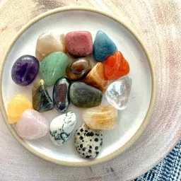 mahayogcrystals KIT01 Polished Asymmetrical Jasper, Onyx, Crystal, Quartz Pebbles image 2