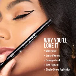 hilary rhoda Deep Black Sketch Eyeliner | Waterproof Eyeliner | Smudge-Proof Eyeliner 1.2 g image 3
