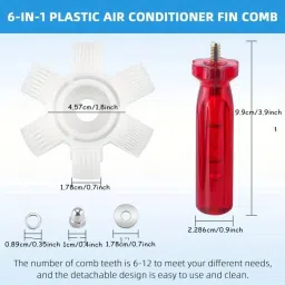 Fin Comb Air Conditioner Radiator Condenser Fin Comb Cleaner Handle Scratch Brush-image-5