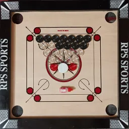 20 Inch Glossy Finish, Transparent 24 Coins, Strikers, Powder 50 cm Carrom Board-picture-34