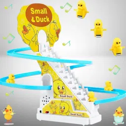 Ducks Climbing Toys, LED Flashing Lights Music Climb Stairs Toy-26