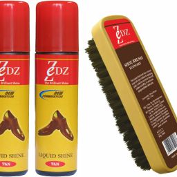 Zedz Combo of Leather Liquid Polish (2N Tan) and Shoe Brush Leather, Synthetic Leather, Patent Leather Shoe Liquid Polish-image-15