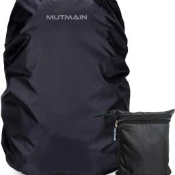 MUTMAIN 30L to 40L Waterproof Laptop bag , School Bag Cover (BLACK) Waterproof Laptop Bag Cover-image-68