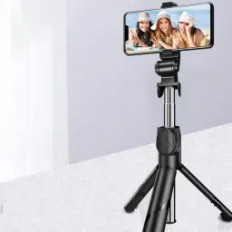 ftcome New XT-02 Selfie Stick, Extendable Selfie Stick with Tripod Stand and Detachable Wireless Bluetooth Remote, Ultra Compact Selfie Stick for Mobile Tripod Tripod, Tripod Kit, Monopod, Monopod Kit, Tripod Ball Head, Tripod Bracket, Tripod Clamp-36