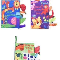 My Quiet Book for toddlers 1-3 -cloth books for babies. Jungle+Forest+Farm-picture-3