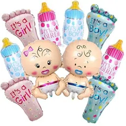Printed Baby Shower Foil Balloons (Small Size) Set of 10pcs Balloon-5