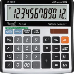bambalio BL-555 Big Digits & Metallic Panel 3 Years Warranty BasicCalculator image 2